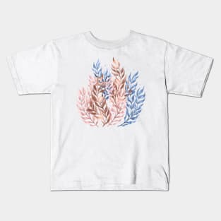 Волшебные зимние веточки и листья Kids T-Shirt